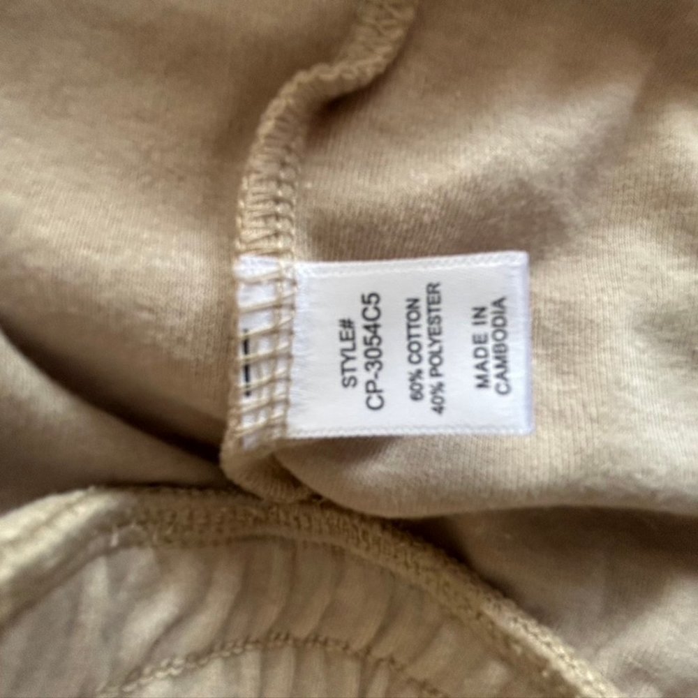 💐🌷Zenana NWT XL Tan Pull-on Shorts with Drawstring and Front Pockets - Picture 4 of 4